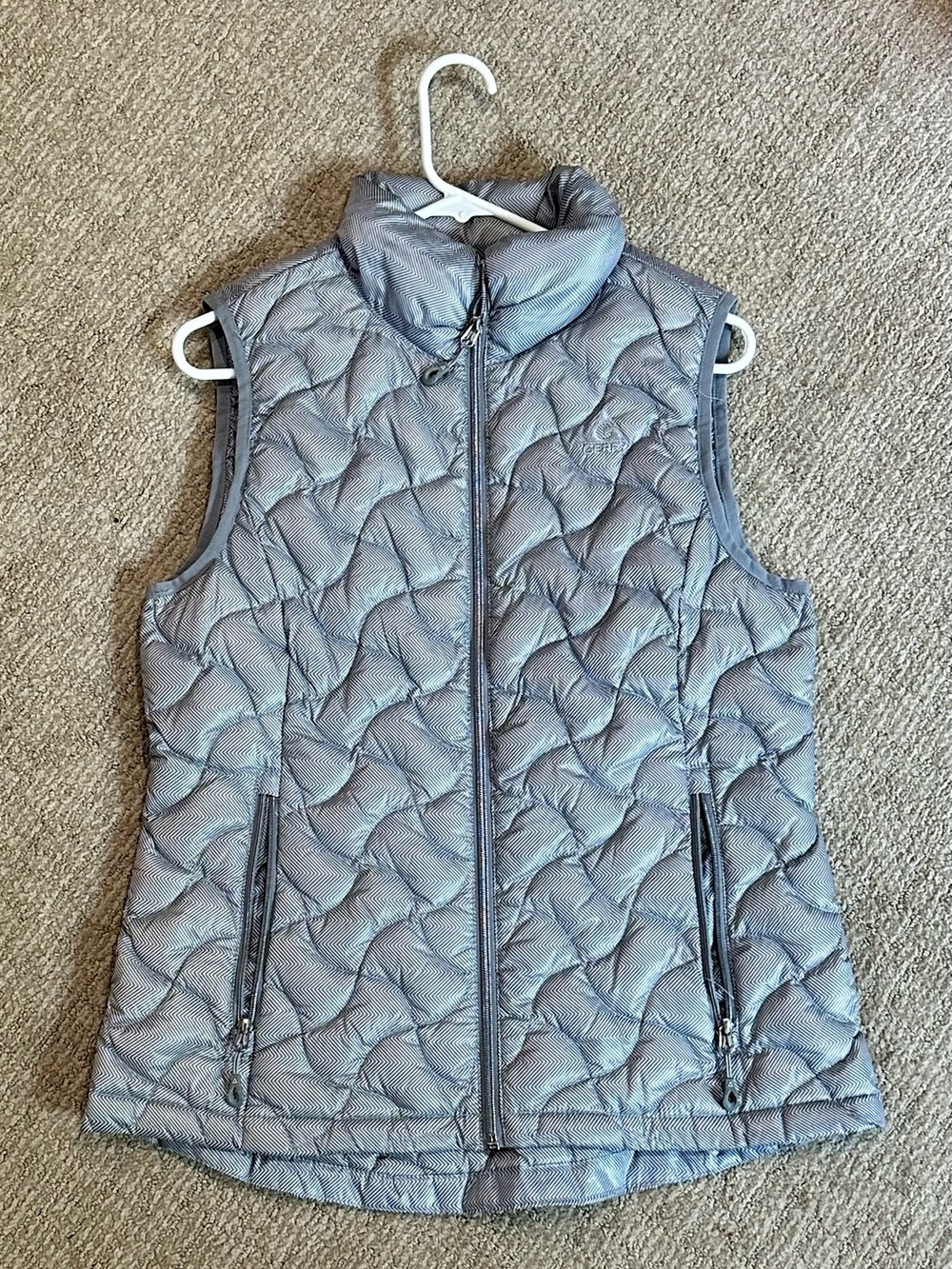 Gerry Weber Quilted Steel Blue Sleeveless Puffer Vest
